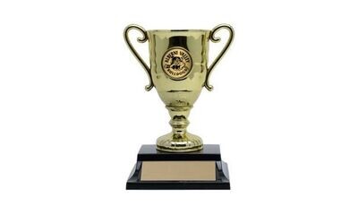 Gold Hugo Cup Trophy: 5-1/4"-107224