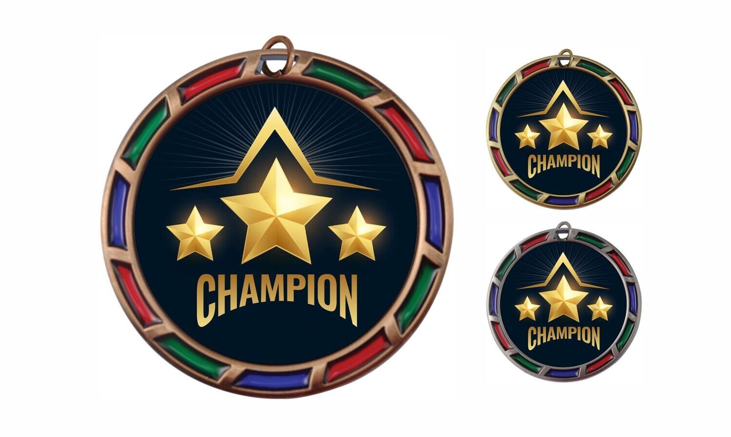 Stained Glass Universal Medallion: Antique Bronze 2-1/2"-105852