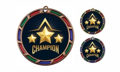 Stained Glass Universal Medallion: Antique Bronze 2-1/2"-105852