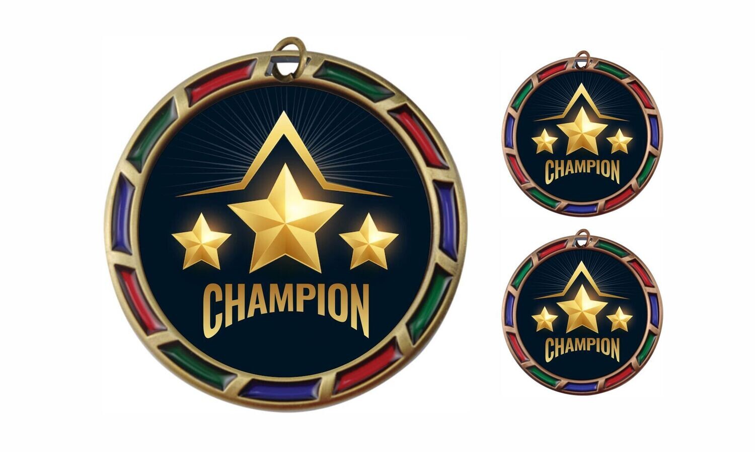 Stained Glass Universal Medallion: Antique Gold 2-1/2"-105850
