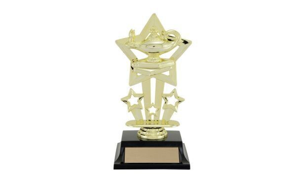 Lamp of Knowledge Trinity Series Trophy: 7"-106907