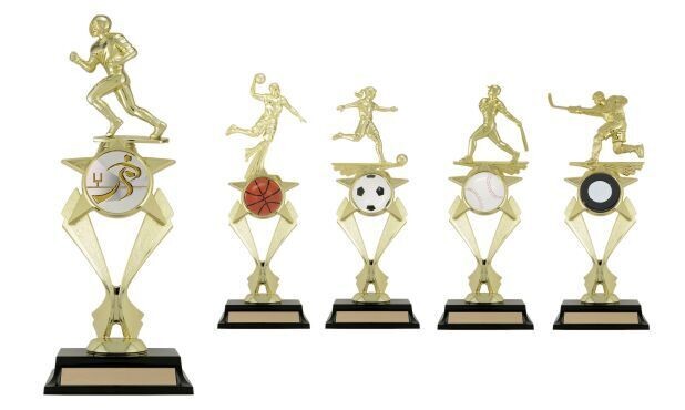 Ascent Ribbon Trophy with Figure: 12"-106925