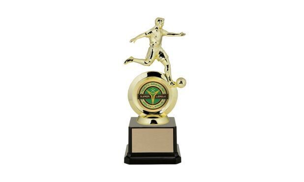 First Choice Male Soccer Trophy with Custom Insert: 8-1/4"-107238