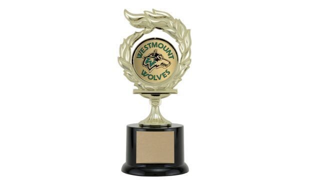 Flame Trophy with Custom Insert: 7-3/4"-106939