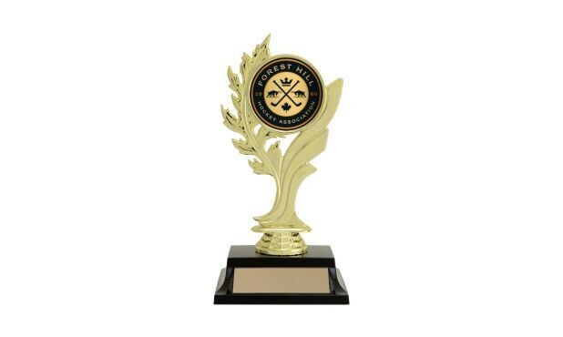 Tree Leaf Trophy with Custom Insert: 7"-107217