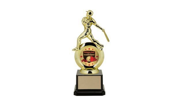 First Choice Male Baseball Trophy with Custom Insert: 8-1/4"-107229