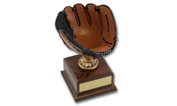 Painted Glove Keeper Trophy: 8"-103079