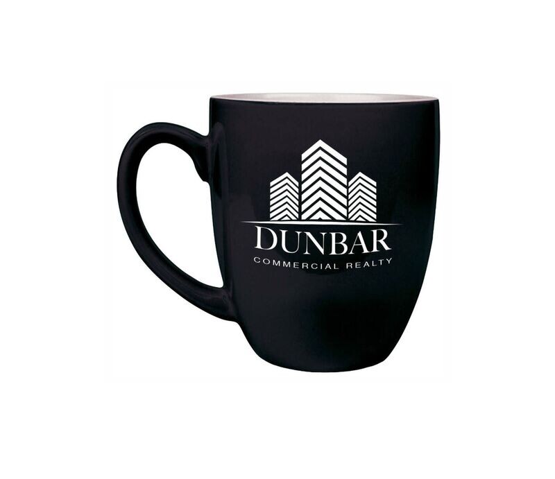 Black Ceramic Bistro Mug: 16 oz.-108318