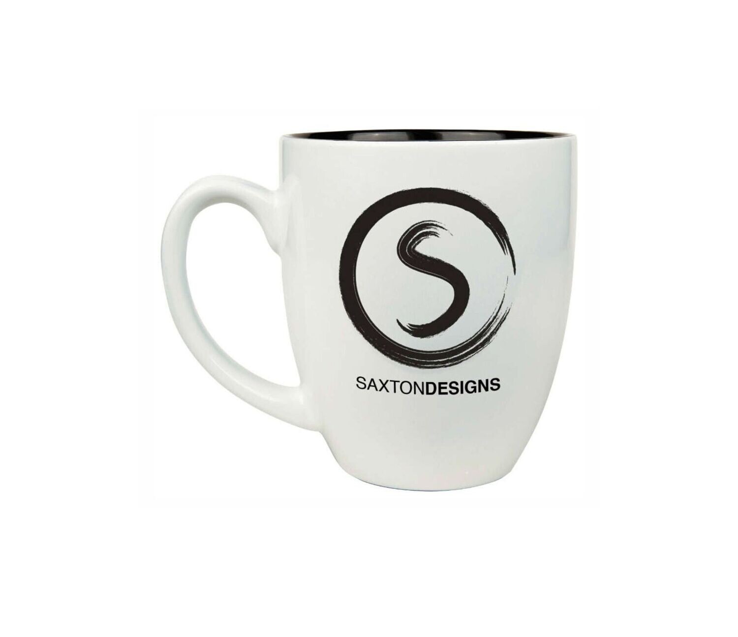 White Ceramic Bistro Mug: 16 oz.-108320