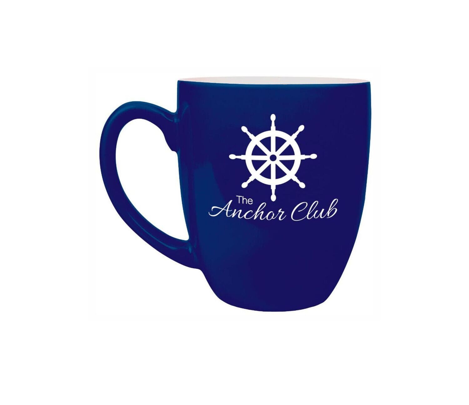 Blue Ceramic Bistro Mug: 16 oz.-108317