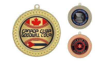 Paragon Universal Insert Medallion: Bright Gold and Matte Silver 2-3/4"-107050
