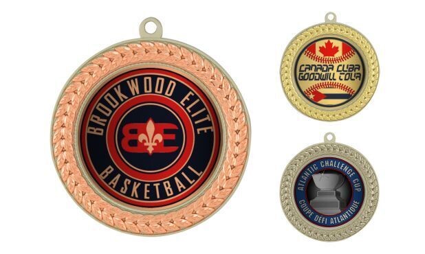 Paragon Universal Insert Medallion: Bright Bronze and Matte Silver 2-3/4"-107052