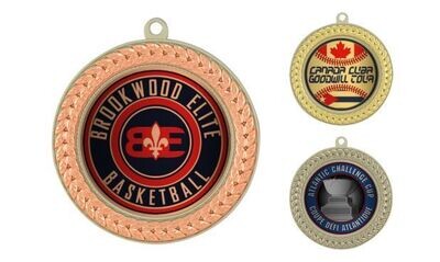 Paragon Universal Insert Medallion: Bright Bronze and Matte Silver 2-3/4"-107052