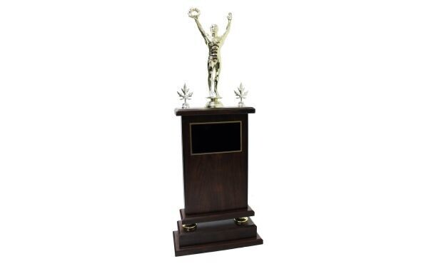 Citadel Stand-up Cherrywood Laminate Annual Trophy: 24"