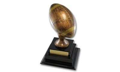 Bronzetone Football Annual Trophy: 16"