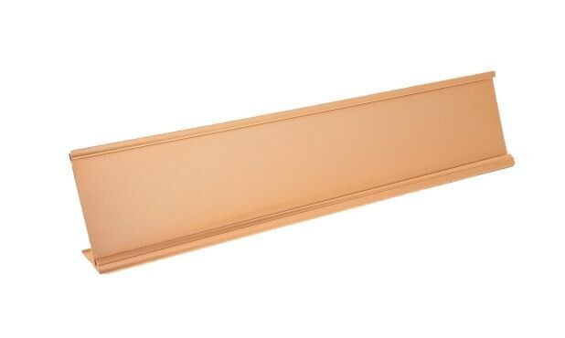 Rosegold Aluminum Desk Holder: 10" x 2"-100991