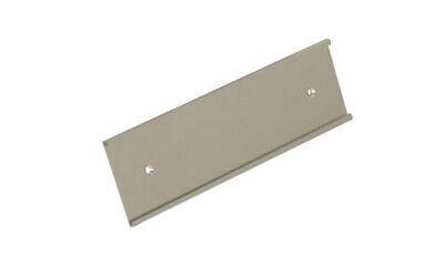 Brushed Silver Aluminum Wall Sign Holder: 12" x 3"-102894