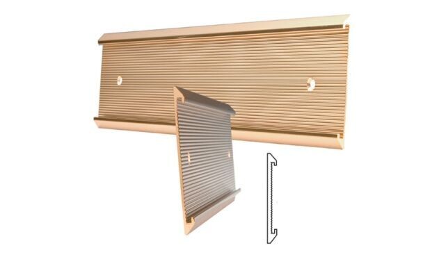 Rosegold Deluxe Aluminum Wall Sign Holder: 10" x 2"-100997