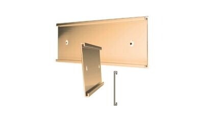 Rosegold Aluminum Wall Sign Holder: 8" x 2"-102743