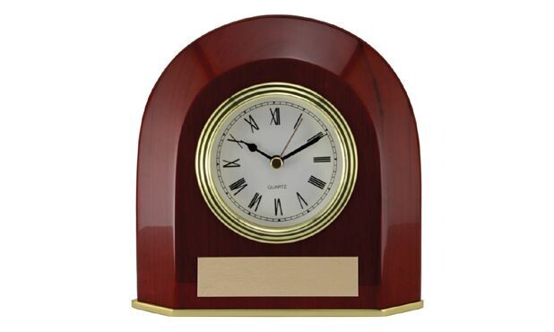 Rosewood Piano Finish Pill Clock: 5-1/4"-102030