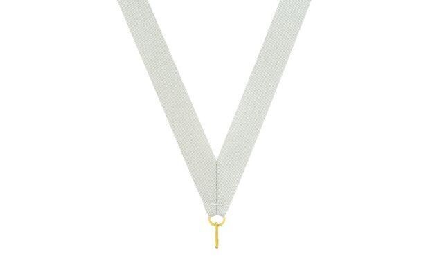 Premium Metallic Silver Neck Ribbon-100790