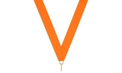 Premium Neon Orange Neck Ribbon-100794
