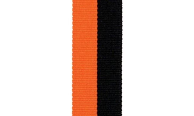 Black & Orange Neck Ribbon-102653