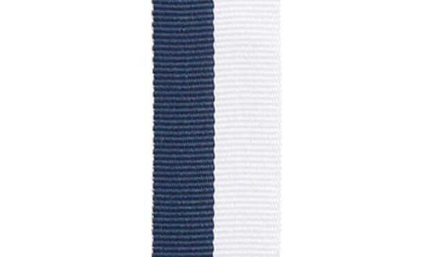 Navy Blue & White Neck Ribbon-106269