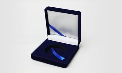 Blue Velvet Coin Box for 1-7/8" Coin-107955