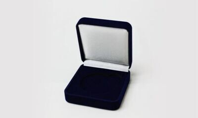 Blue Velvet Coin Box for 1-3/4" Coin-107959