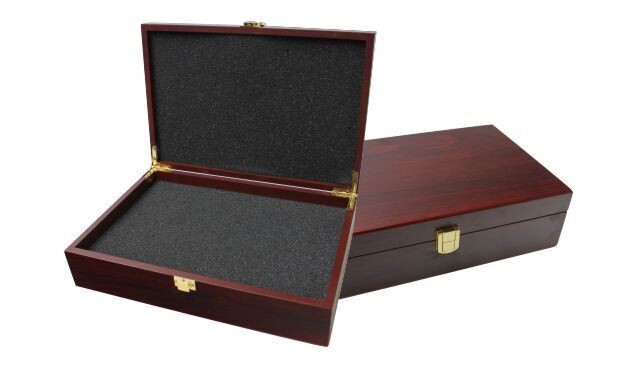 Rosewood Finish Gift Box: 12-1/4" x 8-1/4" x 3-1/2"-107723