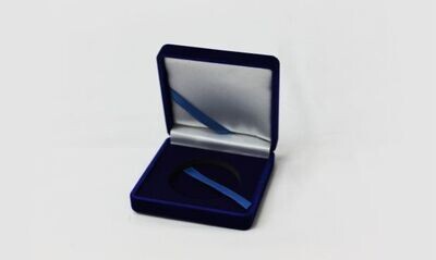 Blue Velvet Coin Box for 1-3/4" Coin-107956