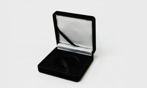 Black Velvet Coin Box for 1-3/4" Coin-107957