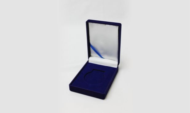 Blue Velvet Medallion Box for 2" Medallion-107965