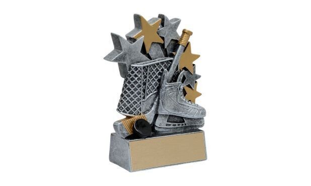 Star Blast Hockey Sculpture: 4-3/4"-100331