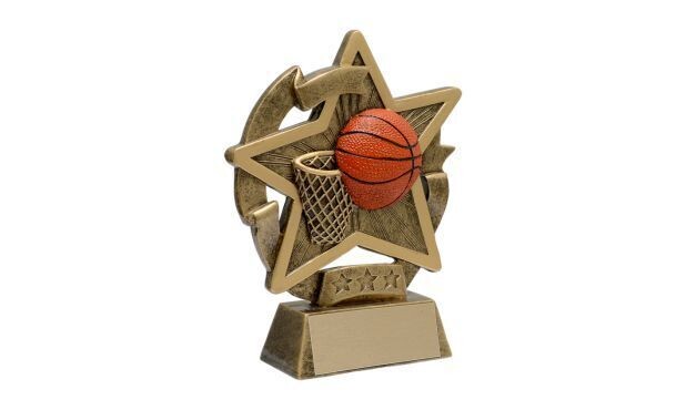 Star Gazer Basketball Sculpture: 5"-100368