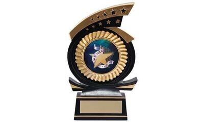 Sport Star Sculpture with 2" Insert Holder: 5-1/4"-101996