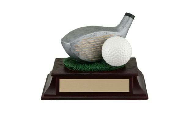 Golf Driver with Ball Sculpture: 4"-102404