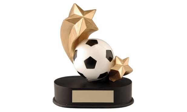 Soccer Star Sculpture: 4-1/4"-102492