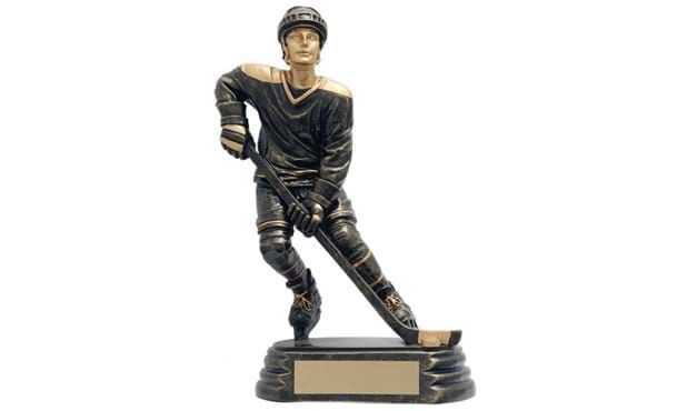 Aztec Gold Hockey Sculpture: 8"-102535