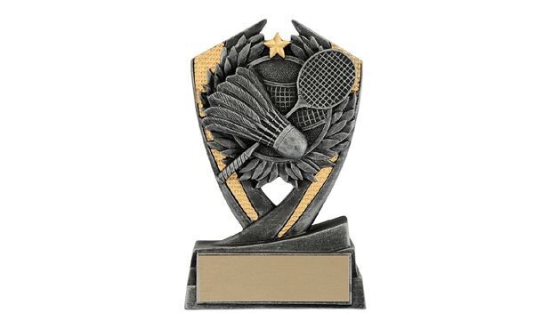 Phoenix Badminton Sculpture: 6"-106777