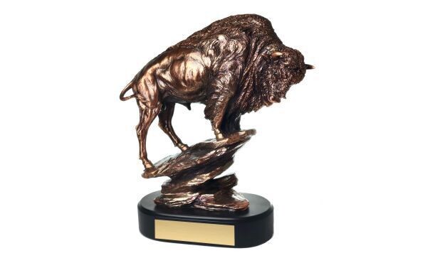 Bison Sculpture: 10" x 12"-108080