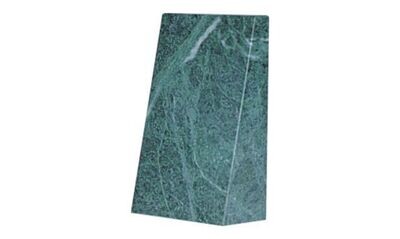 Green Marble Wedge: 3" x 5" x 1/2"-100966