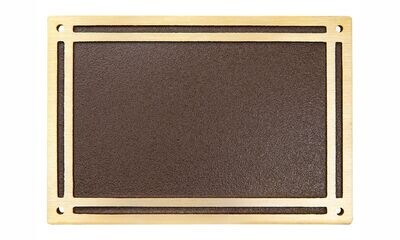Bronze/Brown Rectangle Cast Aluminum Sign: 10" x 8"-108389
