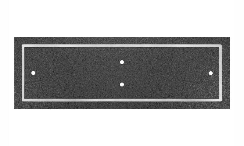 Silver/Black Rectangle Cast Aluminum Sign: 9" x 3"-108388