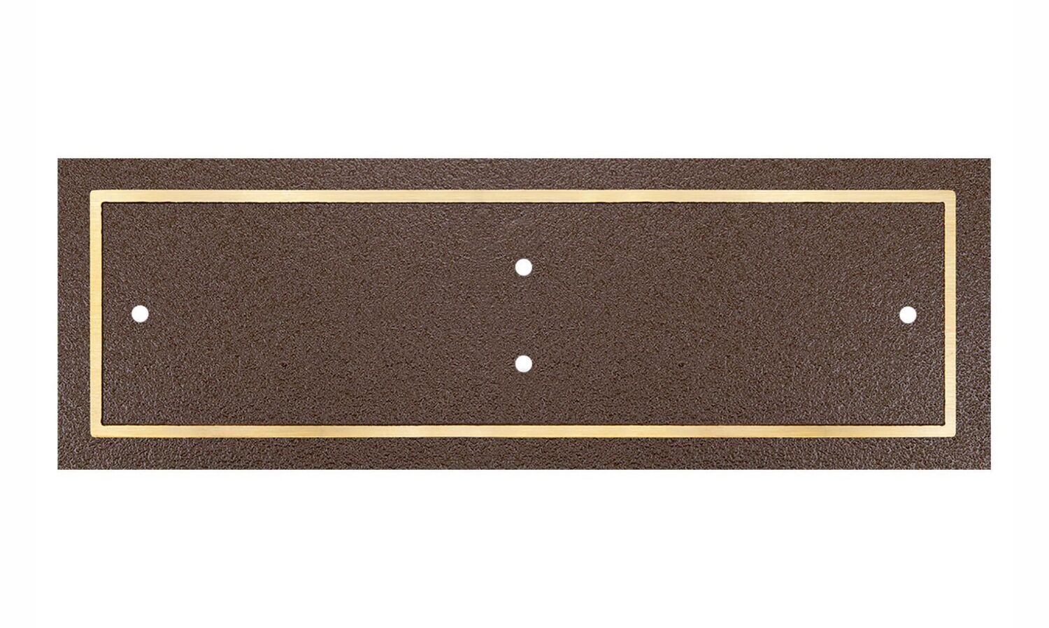 Bronze/Brown Rectangle Cast Aluminum Sign: 9" x 3"-108392