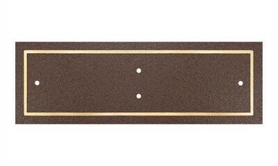 Bronze/Brown Rectangle Cast Aluminum Sign: 9" x 3"-108392