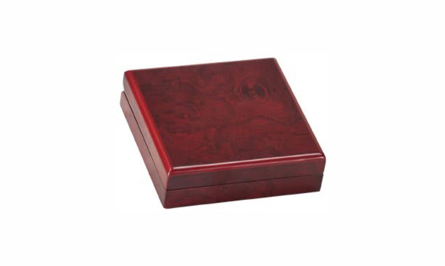 Rosewood Finish Medal Box: 4-1/4" x 4-1/4"-108141