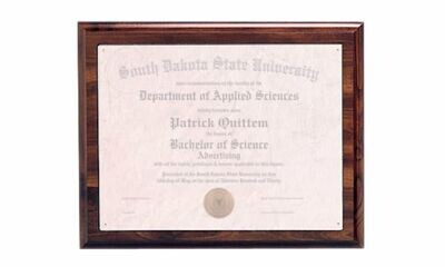 Cherry Finish Laminate Certificate Holder: 10-1/2" x 13"-108286