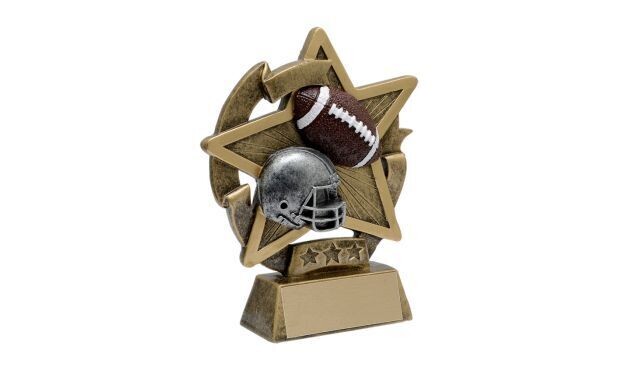 Star Gazer Football Sculpture: 5"-100371